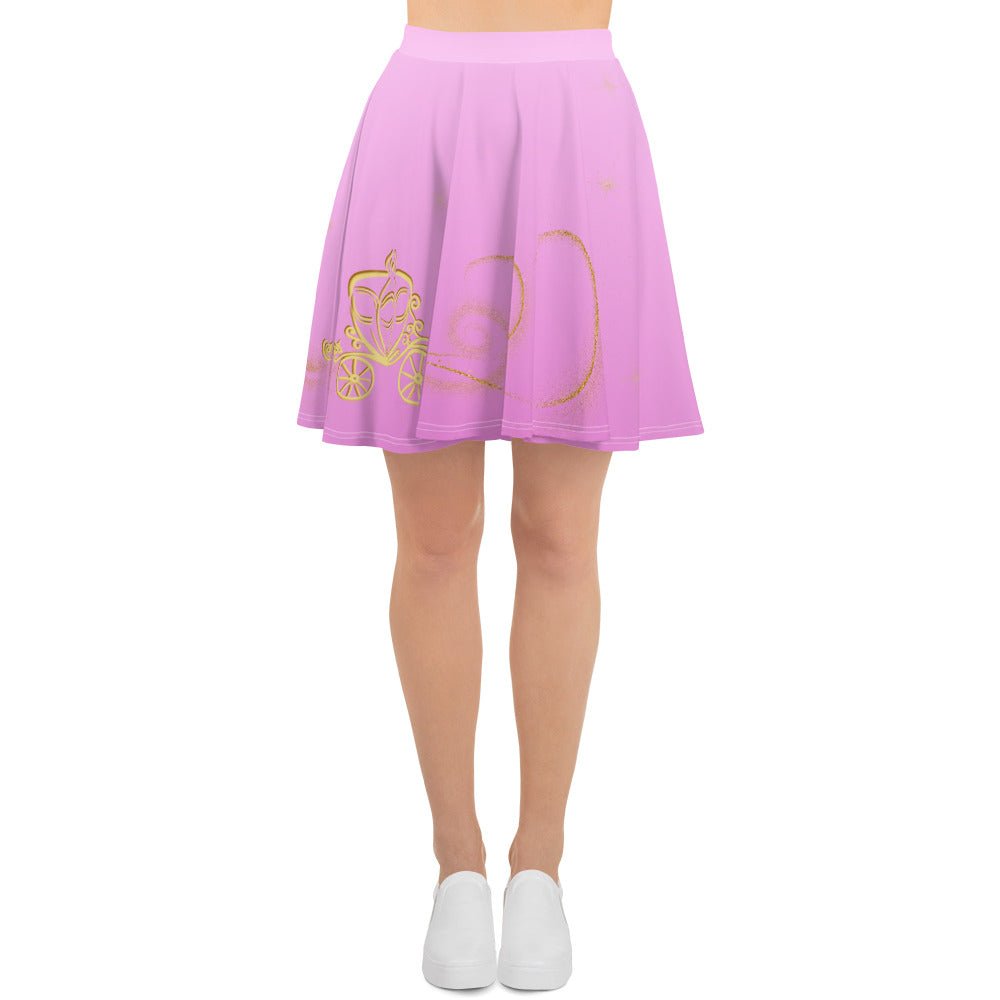 Pink Magical Carriage Skater Skirt adult princess dressadult skater skirtSkater SkirtWrong Lever Clothing