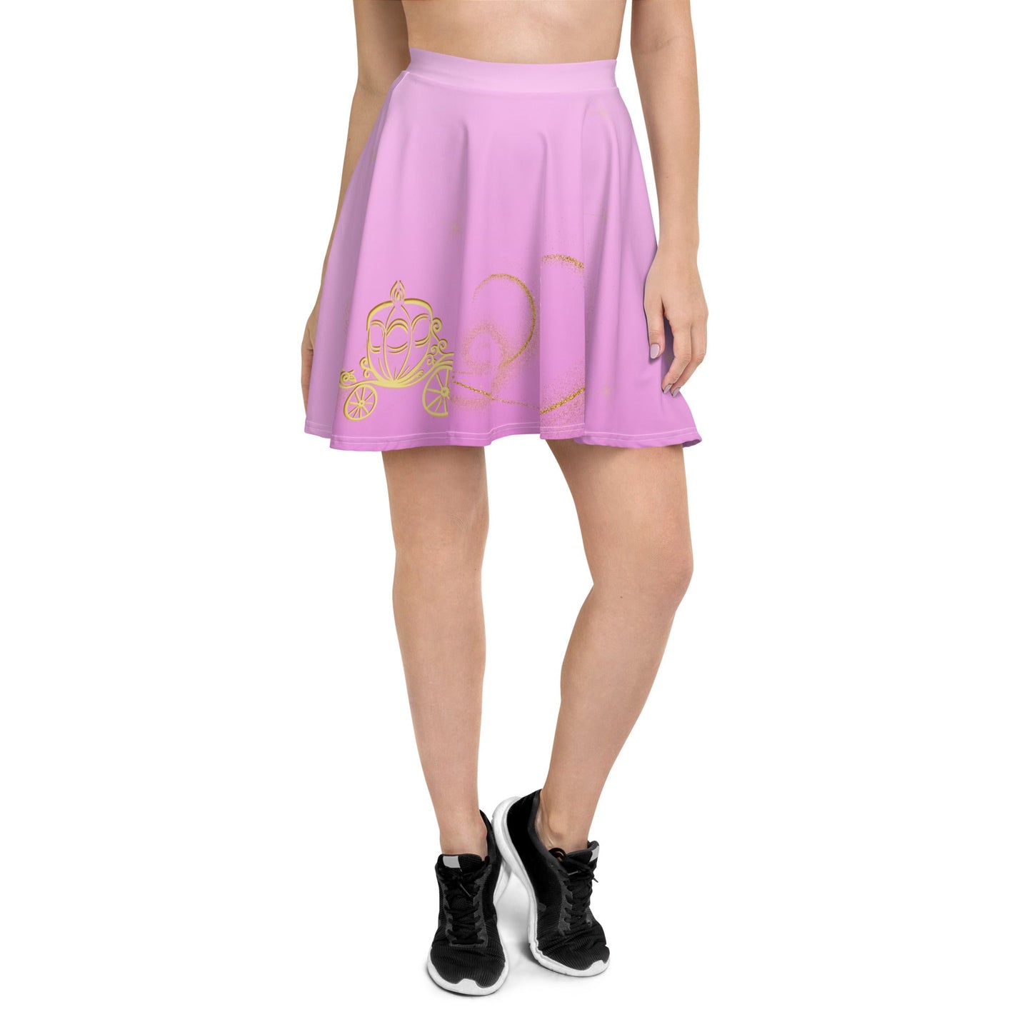 Pink Magical Carriage Skater Skirt adult princess dressadult skater skirtSkater SkirtWrong Lever Clothing