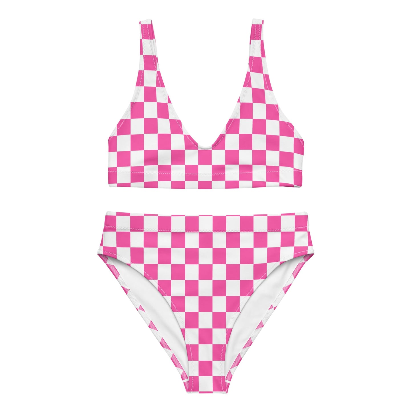 Pink Party Recycled high-waisted bikini adult barbieadult styleWrong Lever Clothing