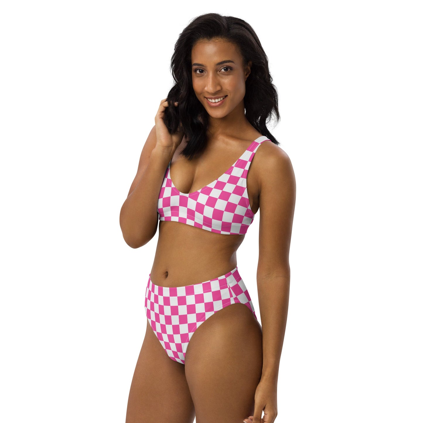 Pink Party Recycled high-waisted bikini adult barbieadult styleWrong Lever Clothing