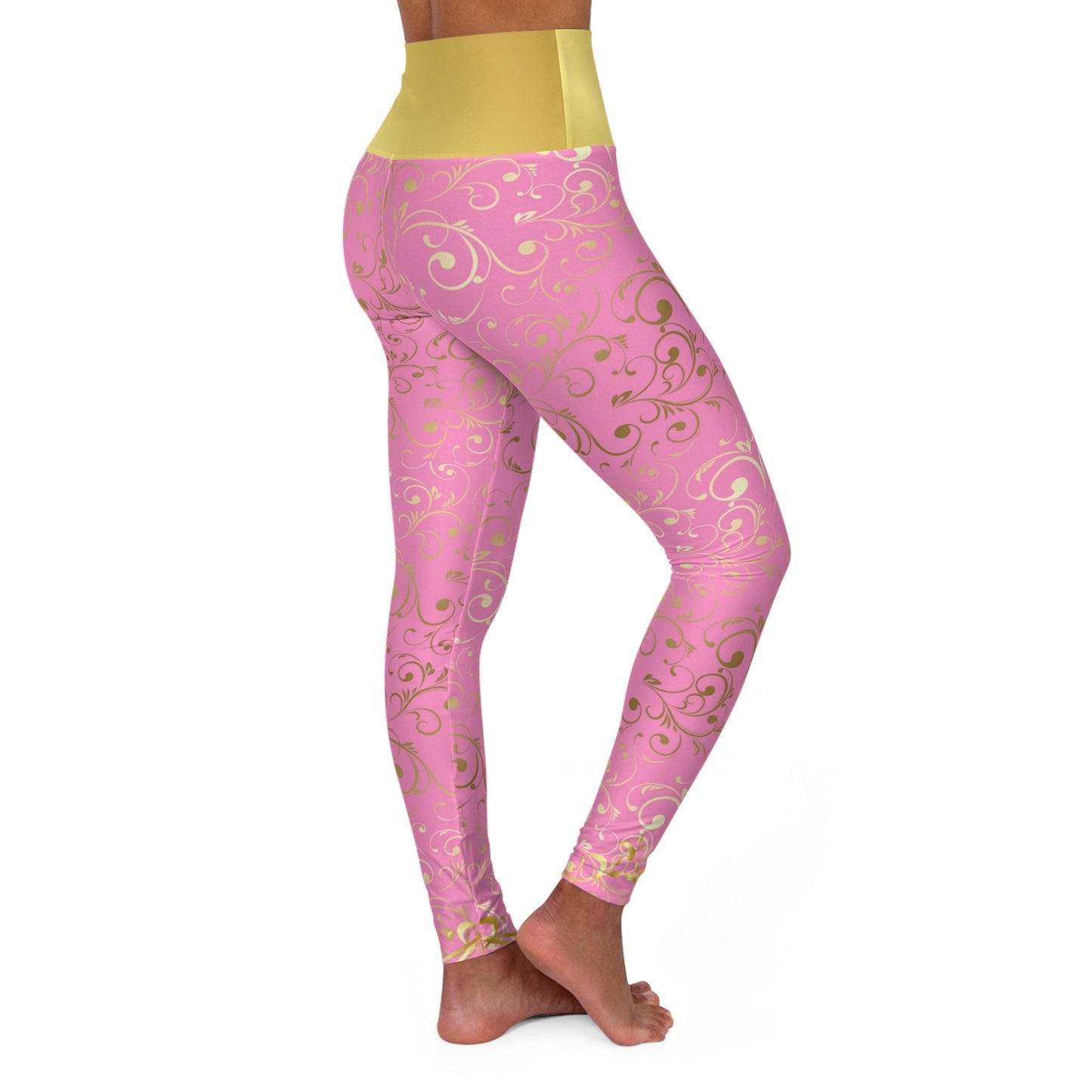 Pink Princess High Waisted Yoga Leggings- Running Costume, Cosplay ActivewearAll Over PrintAOP#tag4##tag5##tag6#