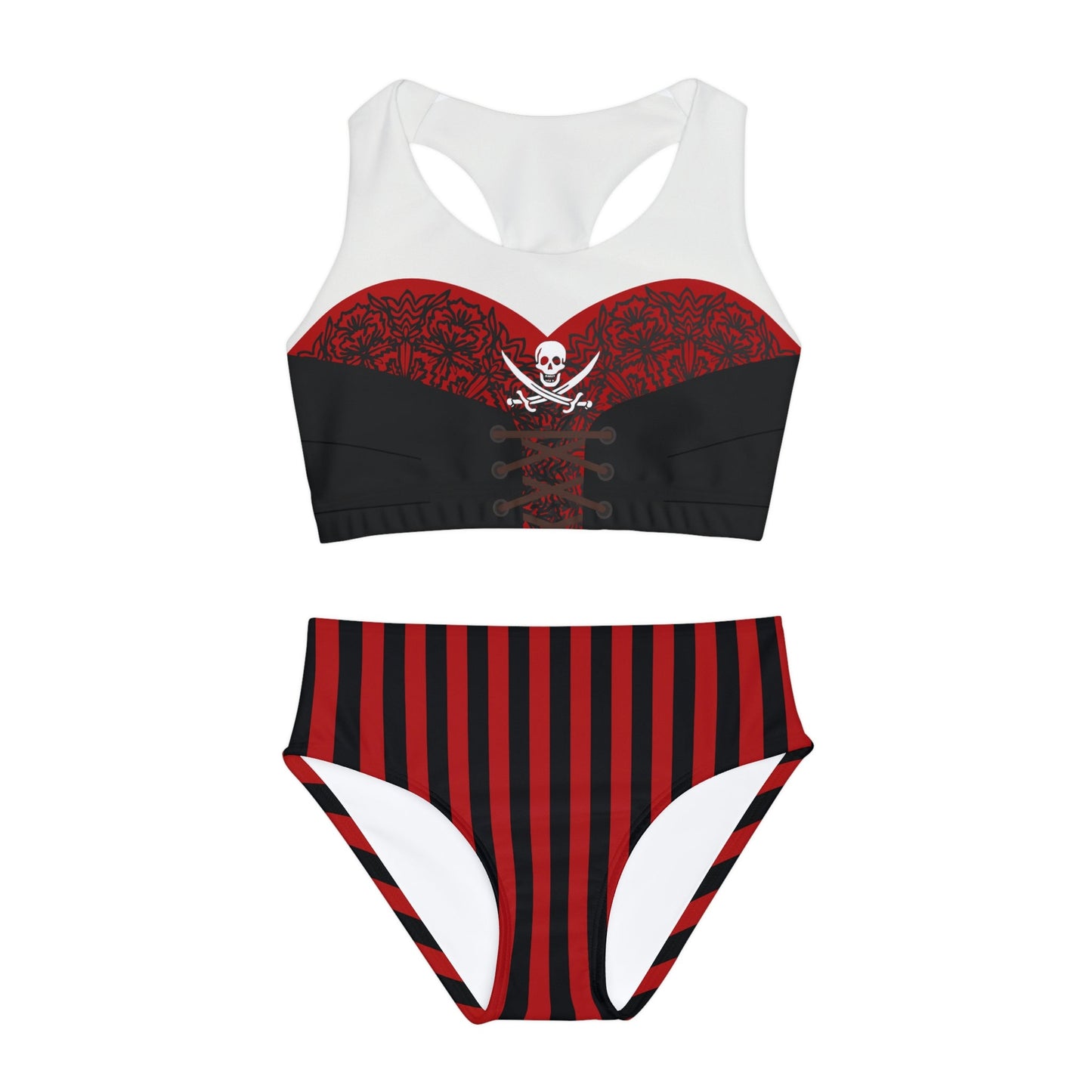 Pirate Life Girls Two Piece Swimsuit All Over PrintAOPAOP Clothing#tag4##tag5##tag6#