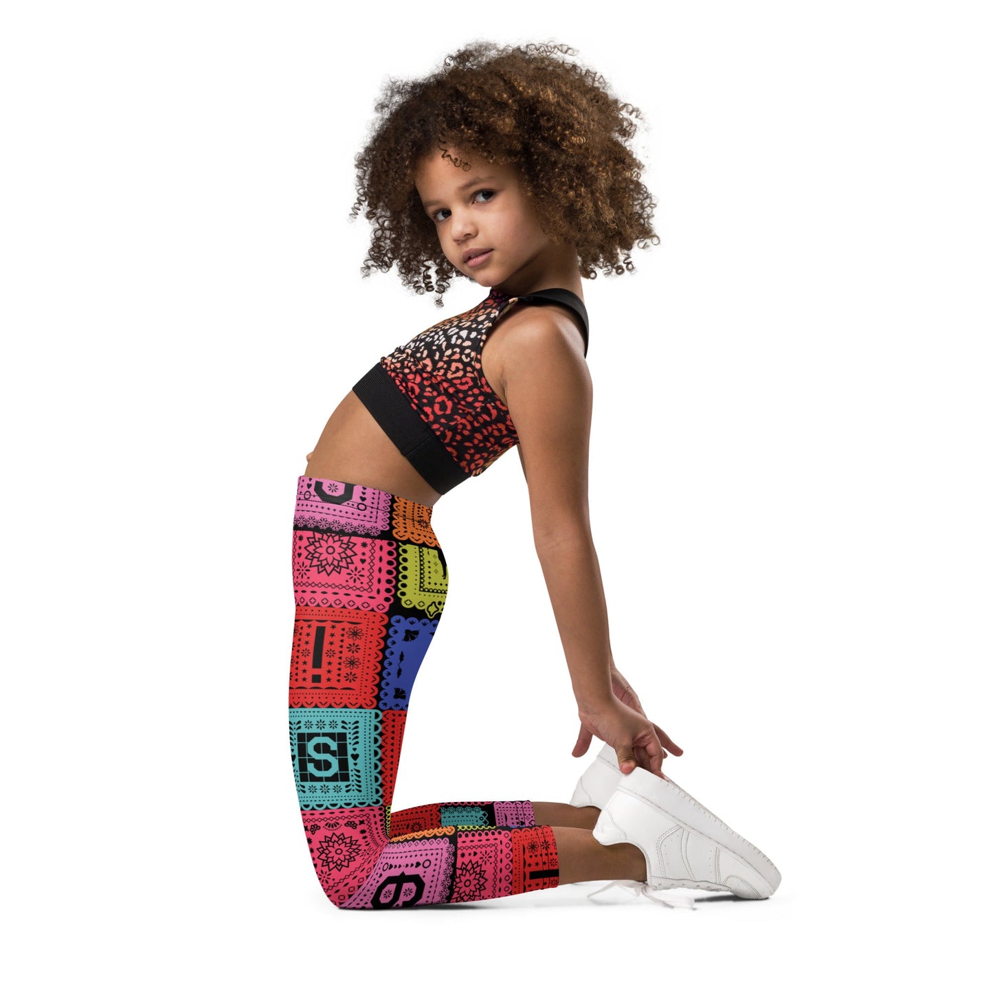 Poco Loco Papel Picado Kid's Leggings- Costume, Bounding, Cosplay active shirtactive wearcalifornia adventure#tag4##tag5##tag6#