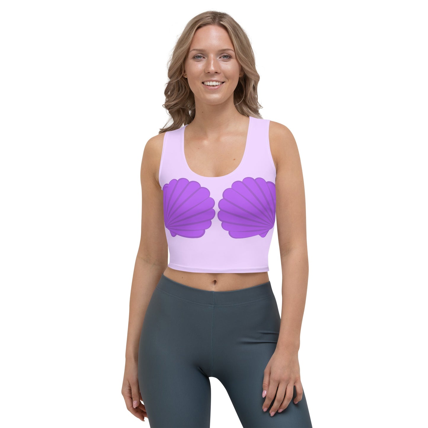 Purple Mermaid Crop Top ariel topcosplayWrong Lever Clothing