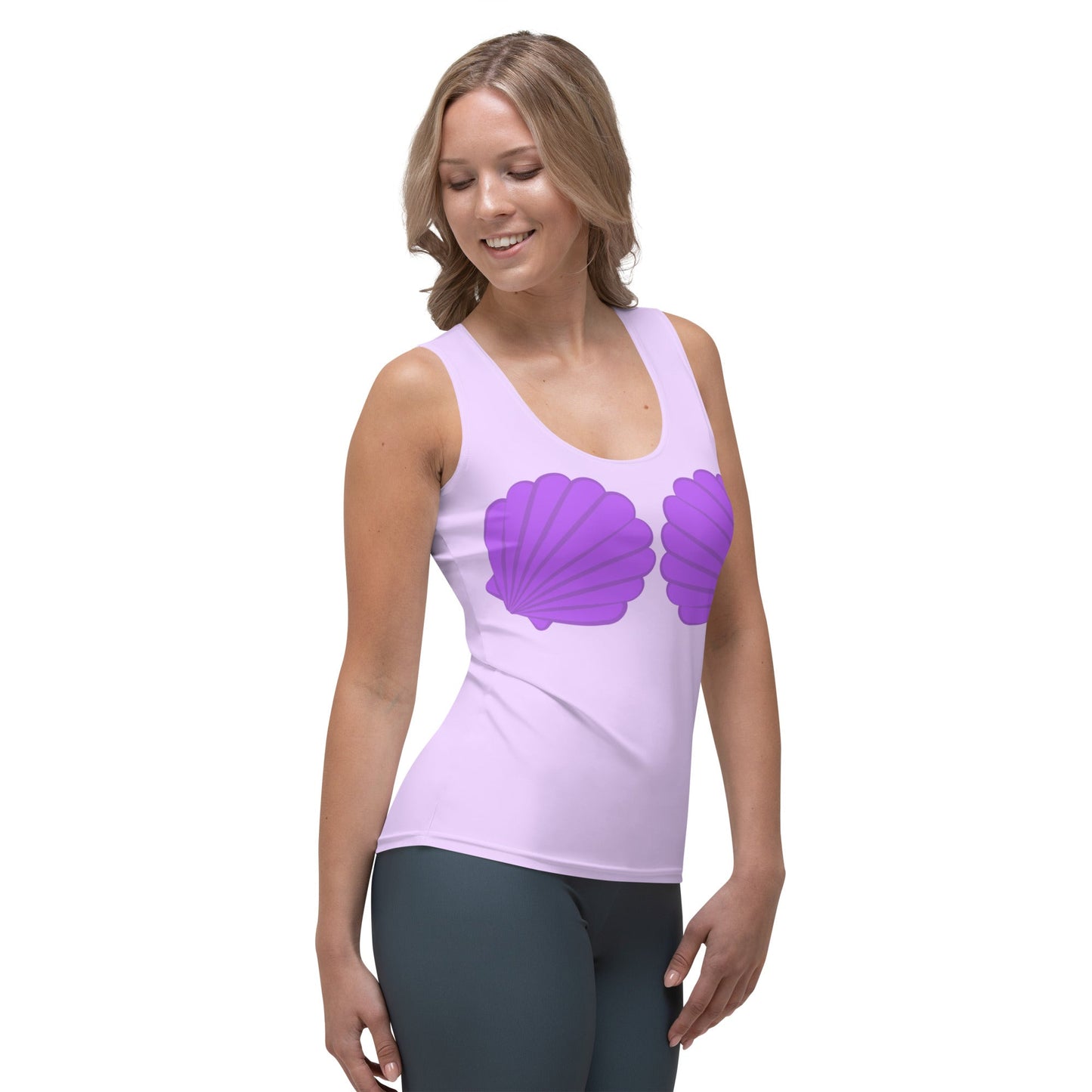 Purple Mermaid Tank Top ariel topAthleisureWrong Lever Clothing