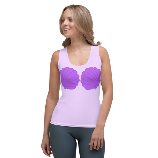 Purple Mermaid Tank Top ariel topAthleisureWrong Lever Clothing