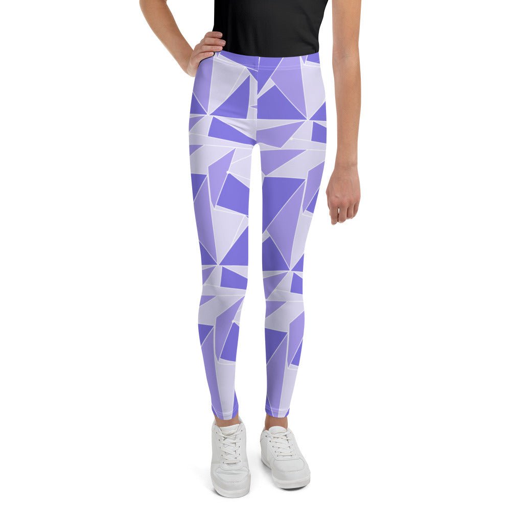 Purple Wall Inspired Youth Leggings happiness is addictive#tag4##tag5##tag6#