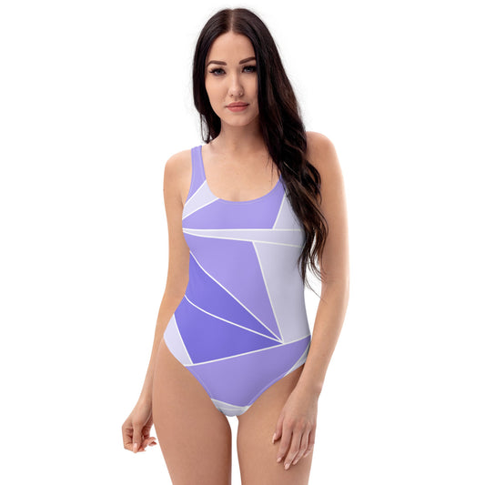 Purple Wall One-Piece Swimsuit happiness is addictive#tag4##tag5##tag6#