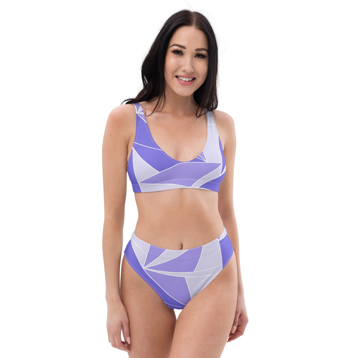 Purple Wall Recycled high-waisted bikini active disney familyadult disneyWrong Lever Clothing