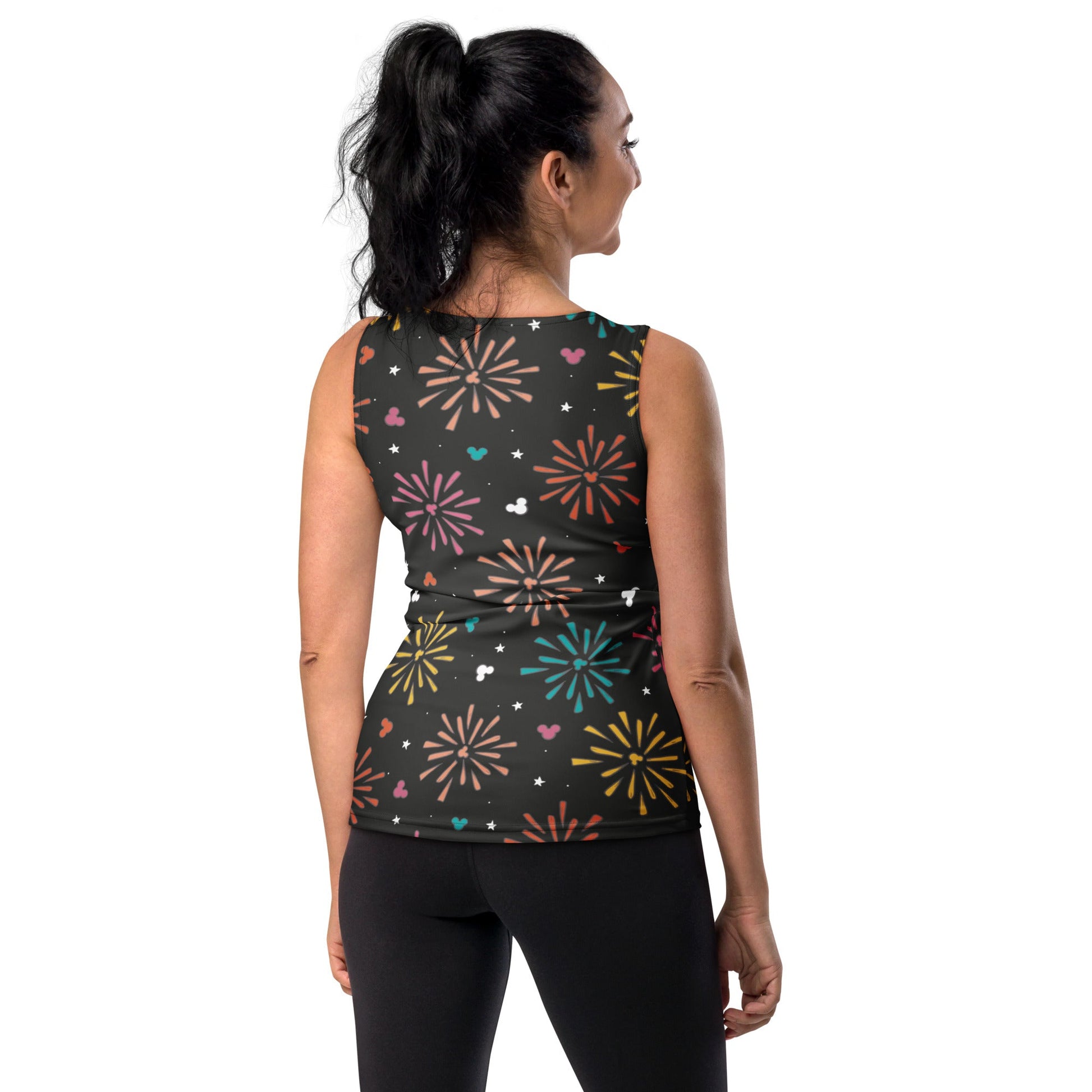 Rainbow Firework Mouse Tank Top athleisureathletic clothingWrong Lever Clothing