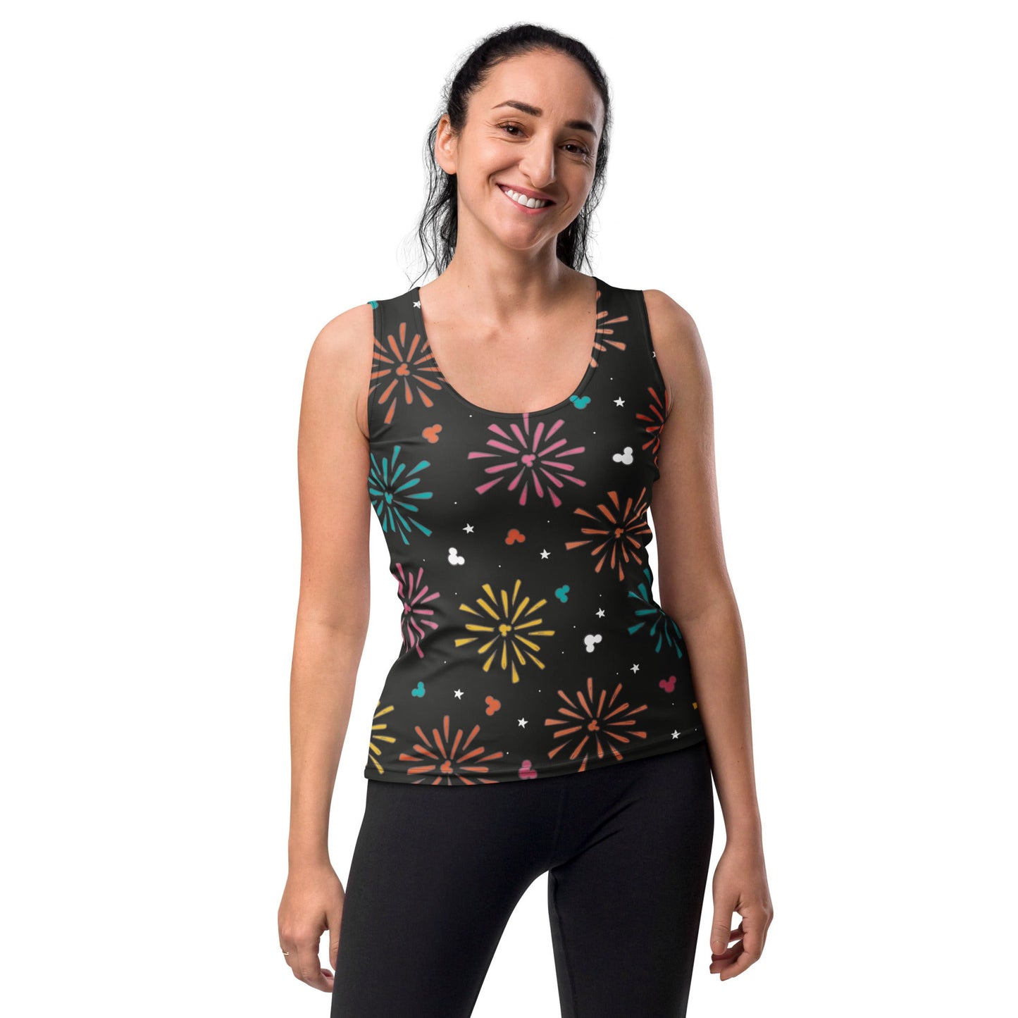 Rainbow Firework Mouse Tank Top athleisureathletic clothingWrong Lever Clothing