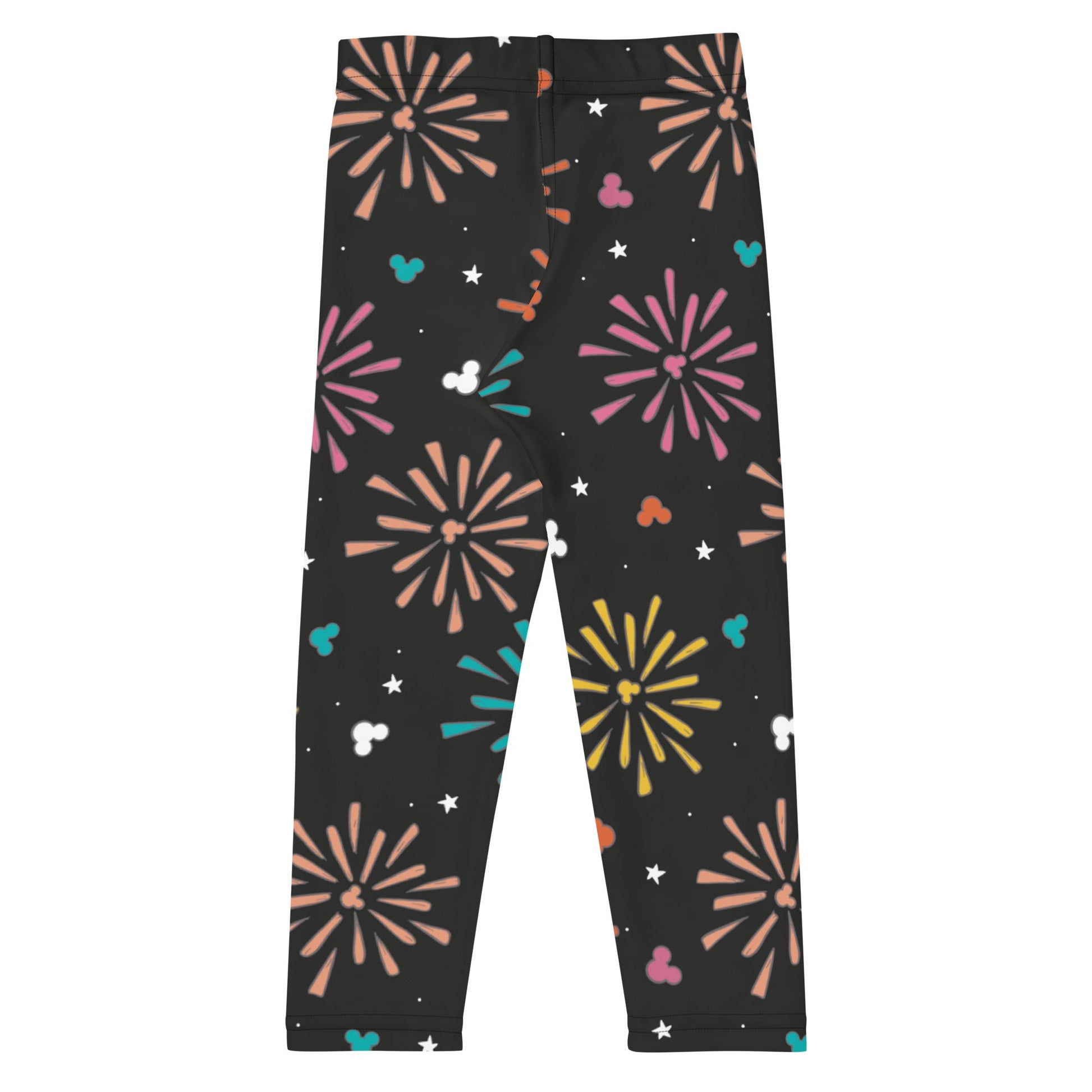 Rainbow Fireworks Mouse Kid's Leggings athletic clothingdisney girlWrong Lever Clothing