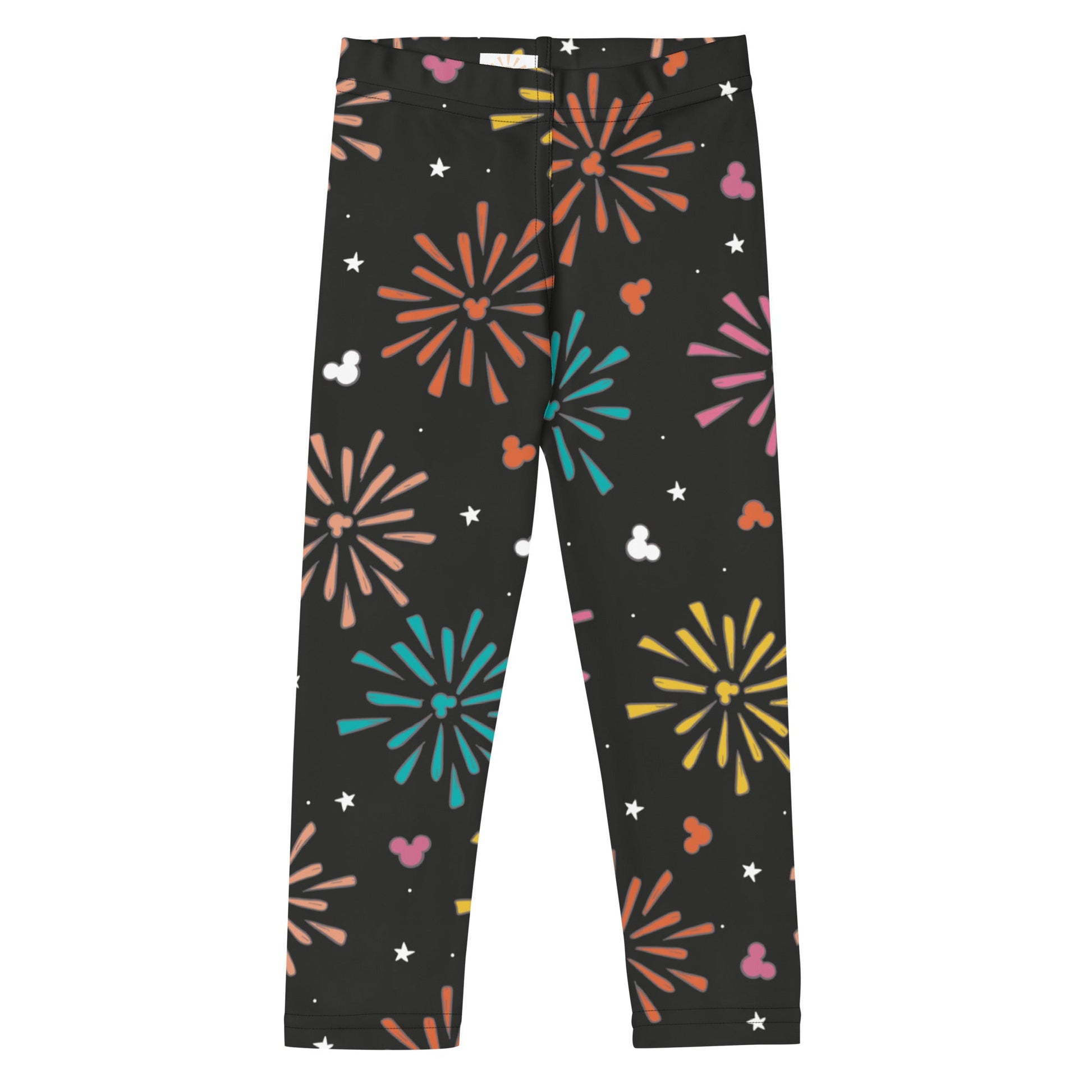 Rainbow Fireworks Mouse Kid's Leggings athletic clothingdisney girlWrong Lever Clothing