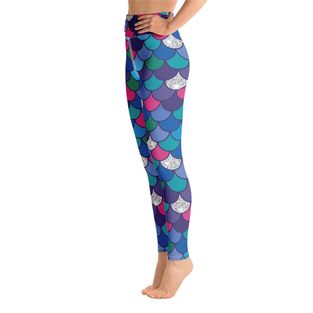 Rainbow Scales Yoga Leggings cosplaycostumedisney princess#tag4##tag5##tag6#