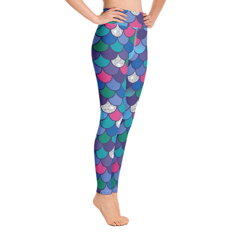 Rainbow Scales Yoga Leggings cosplaycostumedisney princess#tag4##tag5##tag6#