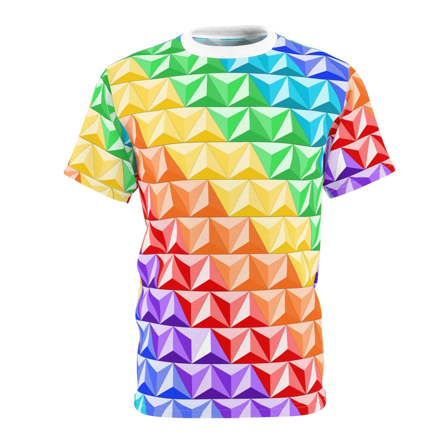 Rainbow World of the Future Unisex Tee All Over PrintAOP ClothingAssembled in the USA#tag4##tag5##tag6#
