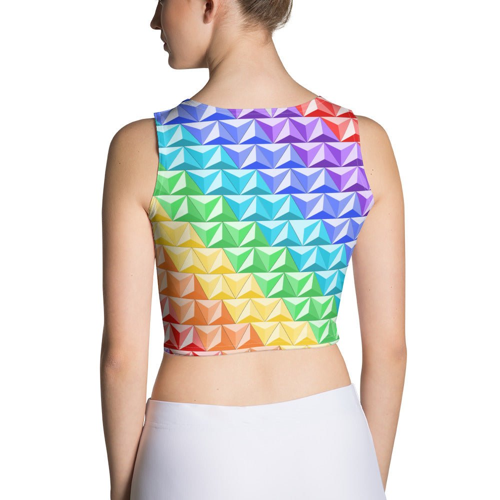 Rainbow World of Tomorrow Crop Top active wearcalifornia adventureclothing#tag4##tag5##tag6#