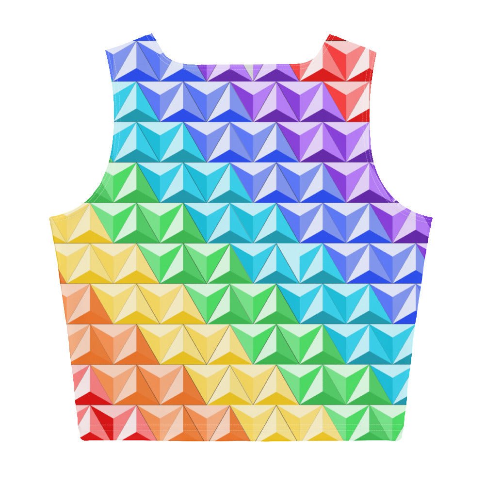 Rainbow World of Tomorrow Crop Top active wearcalifornia adventureclothing#tag4##tag5##tag6#