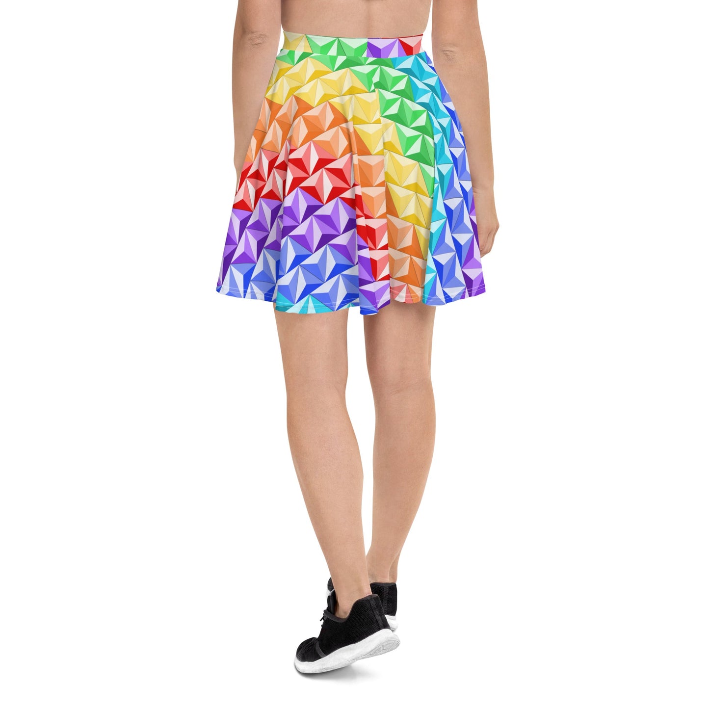 Rainbow World of Tomorrow Skater Skirt active wearcalifornia adventureclothing#tag4##tag5##tag6#