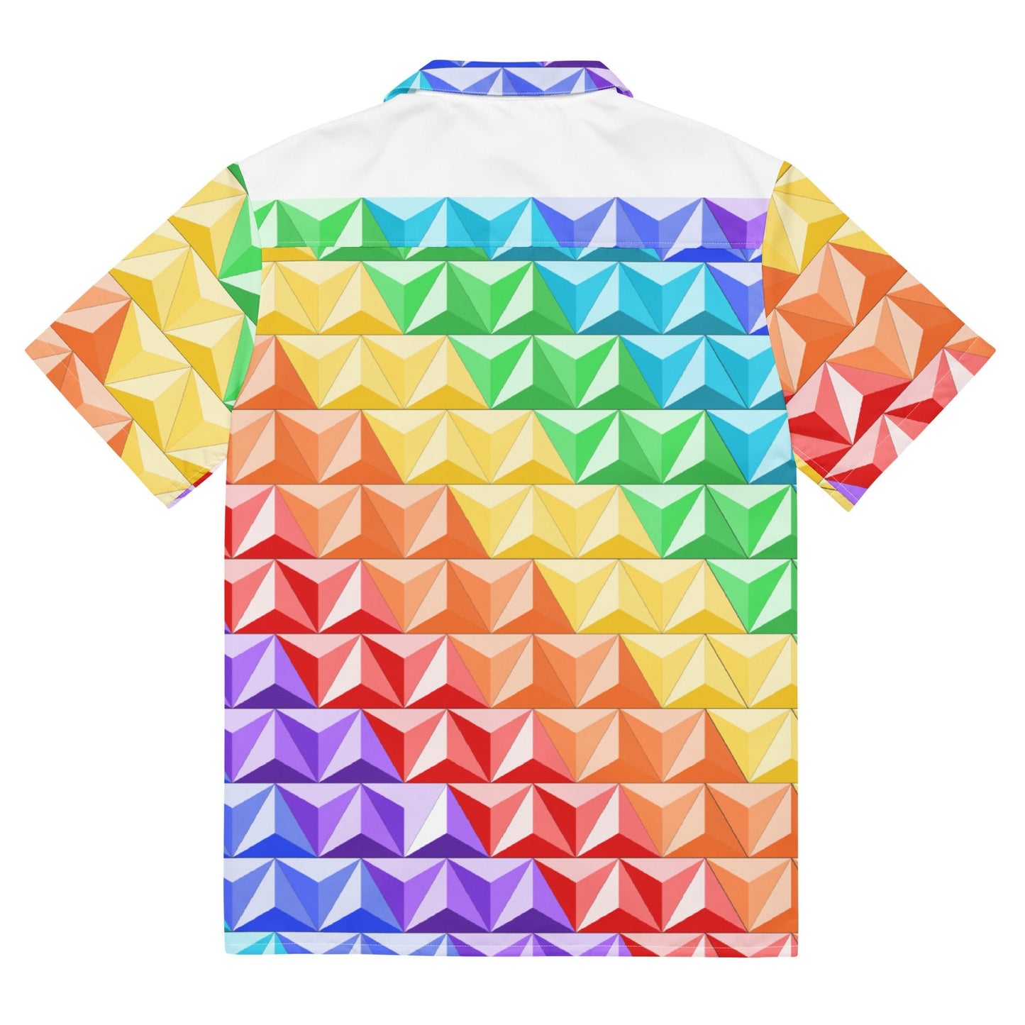Rainbow World of Tomorrow Unisex button shirt active wearcalifornia adventureclothing#tag4##tag5##tag6#