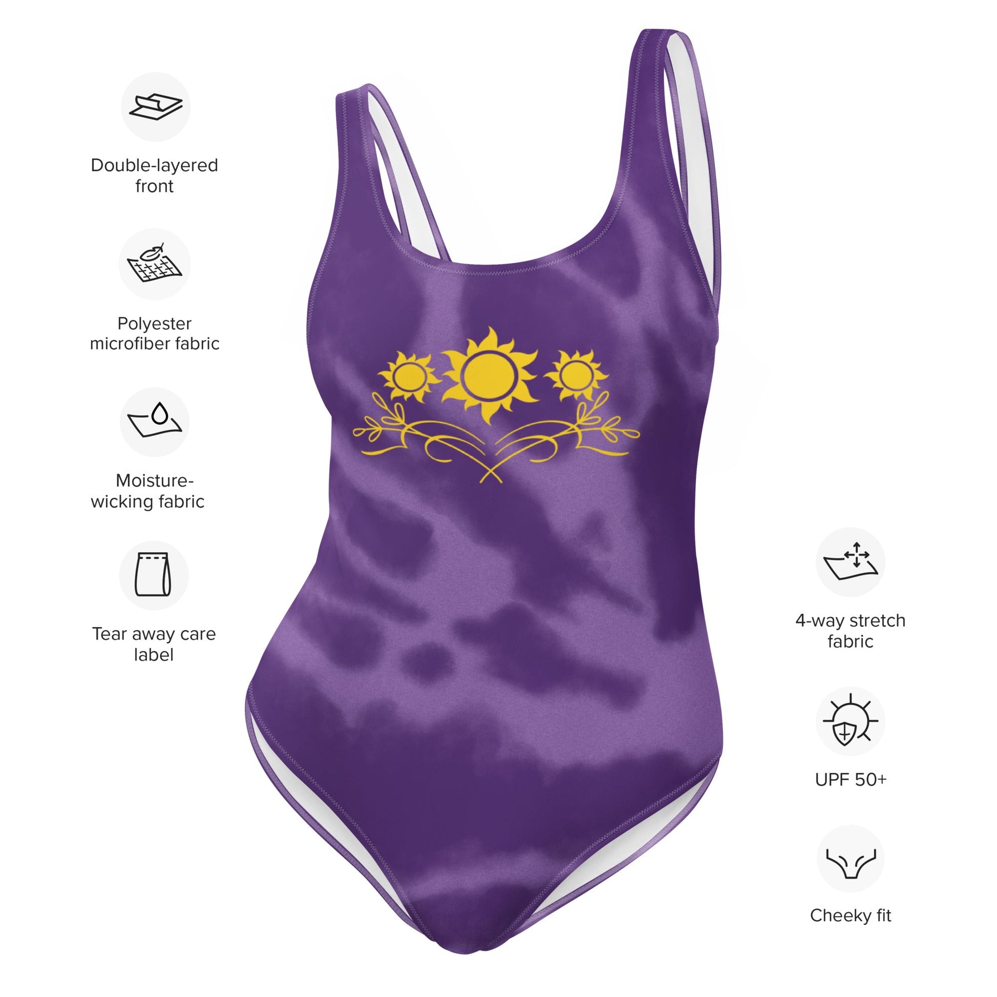 Rapunzel Suns One-Piece Swimsuit adult princesscruise styleWrong Lever Clothing
