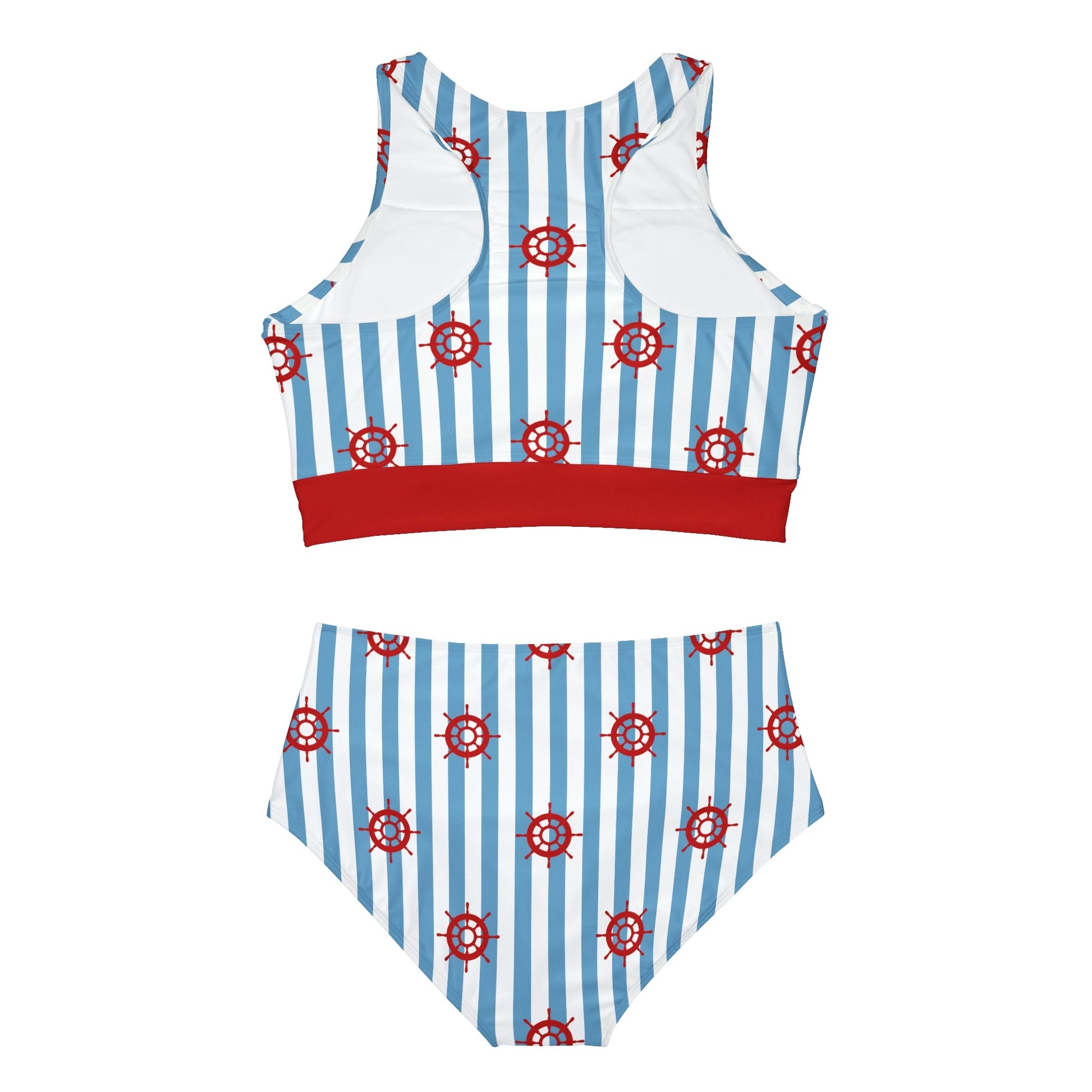 Sails Away Sporty Bikini Set All Over PrintAOPAssembled in the USA#tag4##tag5##tag6#