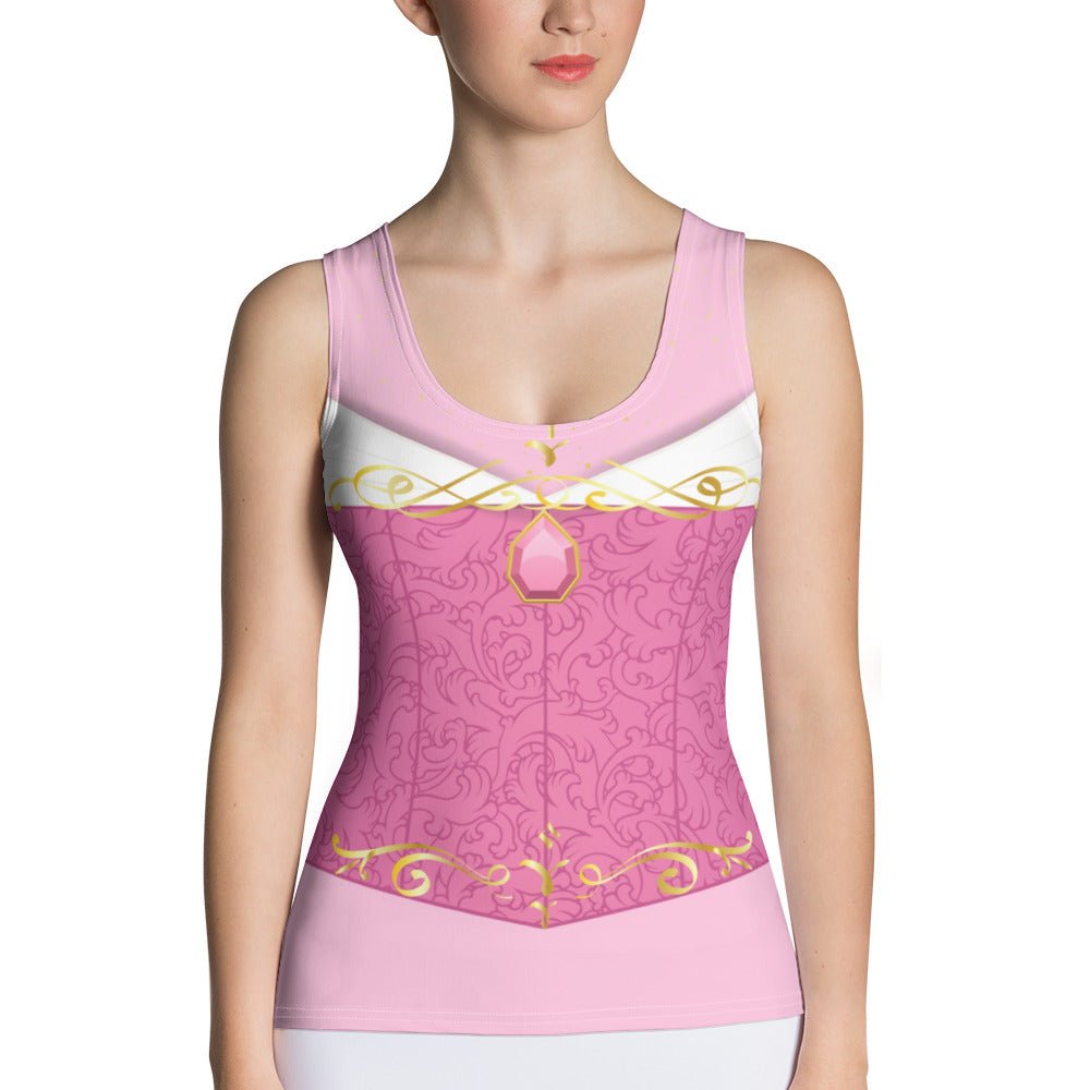 Sleeping Princess Tank Top- Running Costume, Cosplay active wearbriar rosecostume#tag4##tag5##tag6#