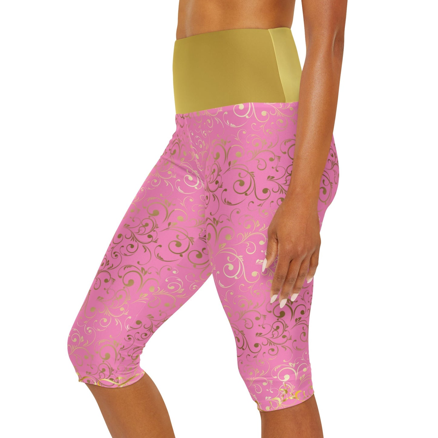 Sleeping Princess Yoga Capri Leggings - Running Costume, Cosplay All Over PrintAOPAOP Clothing#tag4##tag5##tag6#