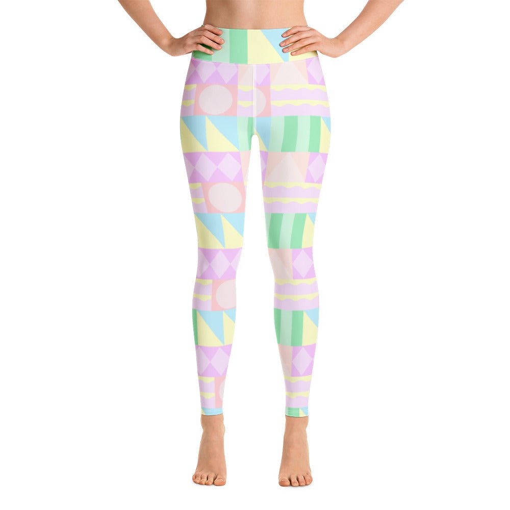 Small Town Yoga Leggings happiness is addictive#tag4##tag5##tag6#