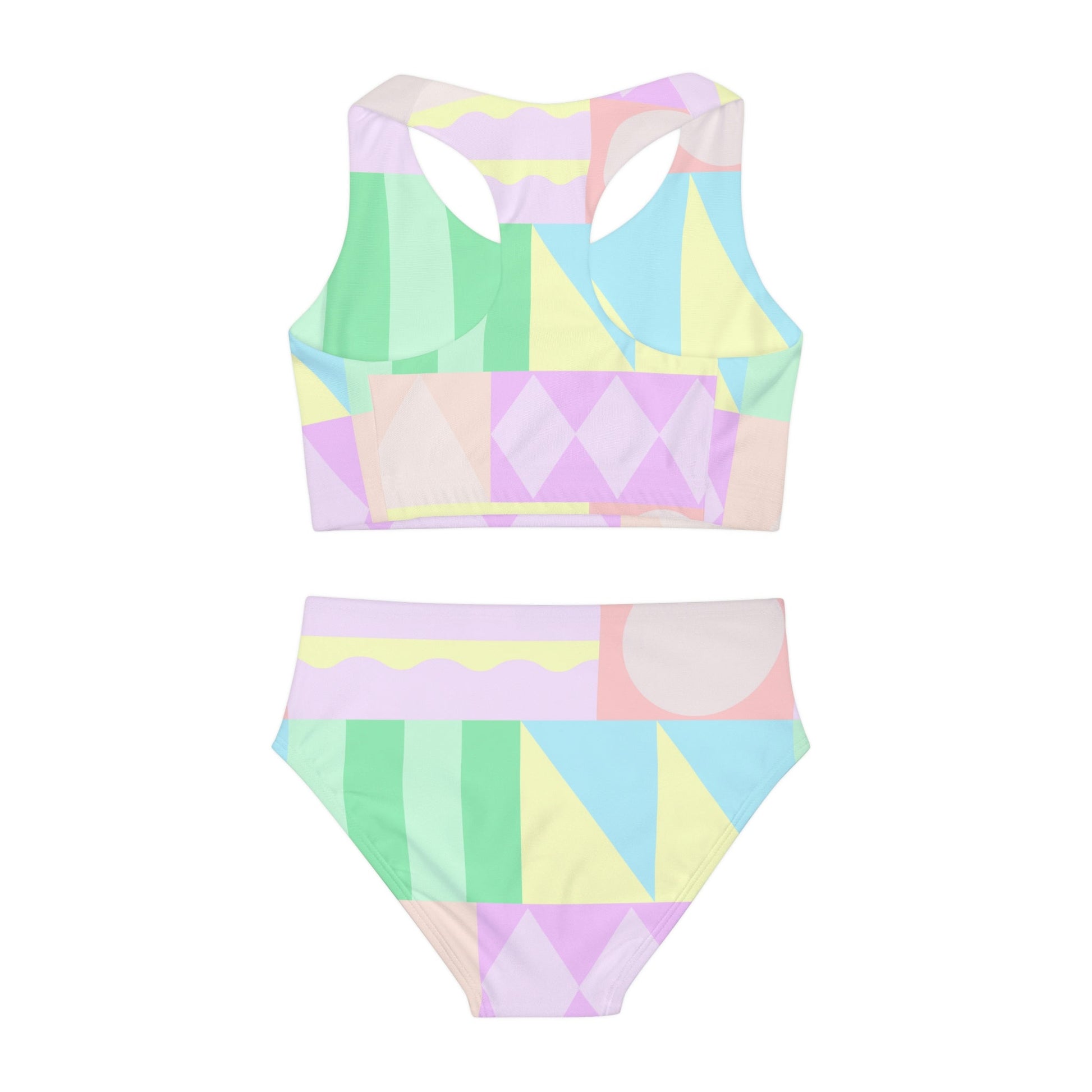 Small World Girls Two Piece Swimsuit All Over PrintAOPAOP Clothing#tag4##tag5##tag6#