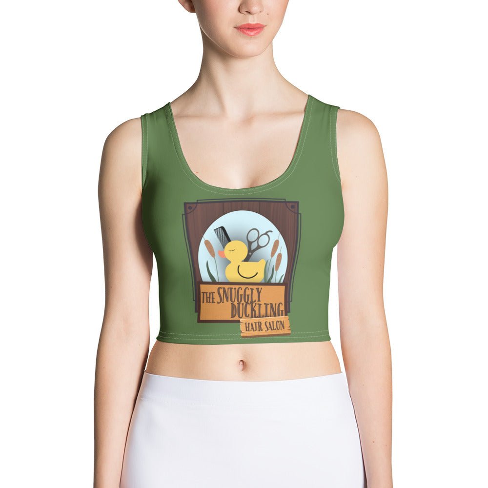 Snuggly Duckling Salon Crop Top adult crop topadult tangledWrong Lever Clothing