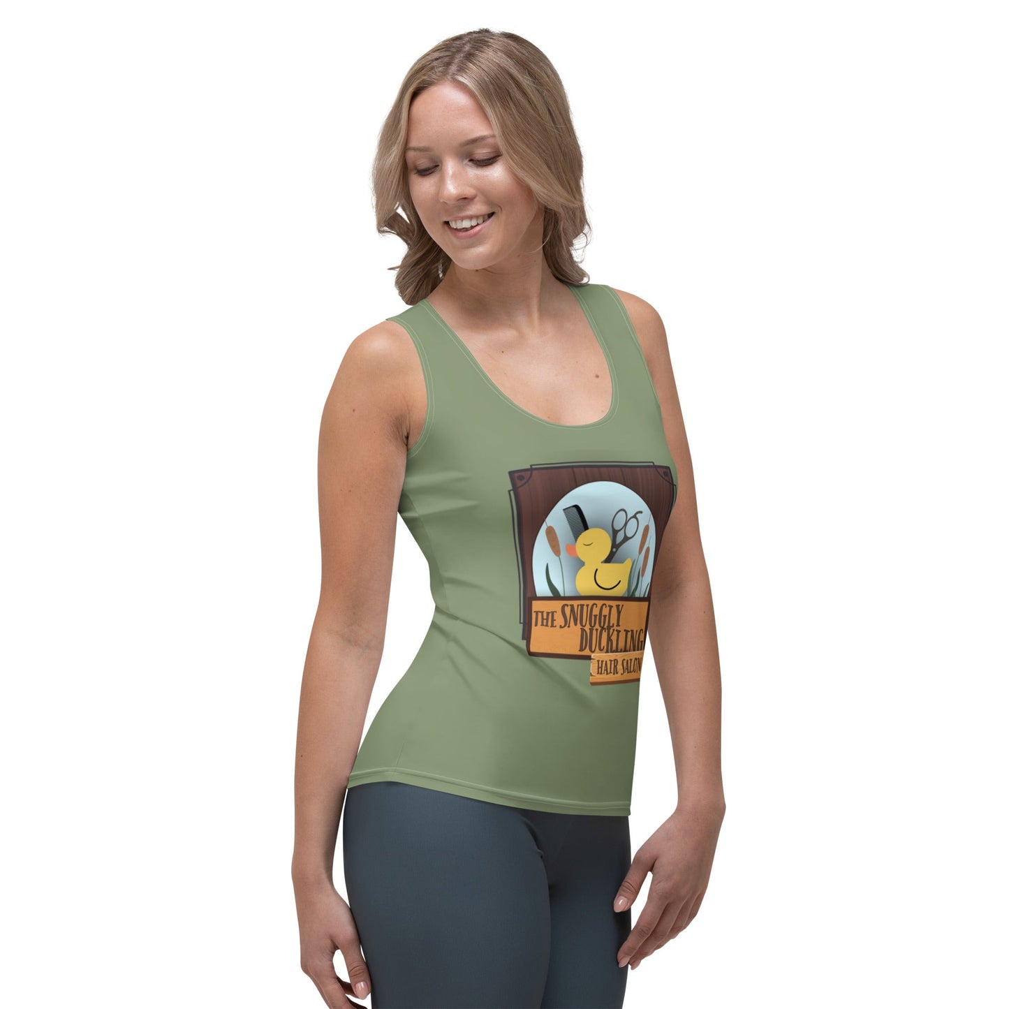 Snuggly Duckling Salon Tank Top adult tangledall day disneyAdult T-ShirtWrong Lever Clothing
