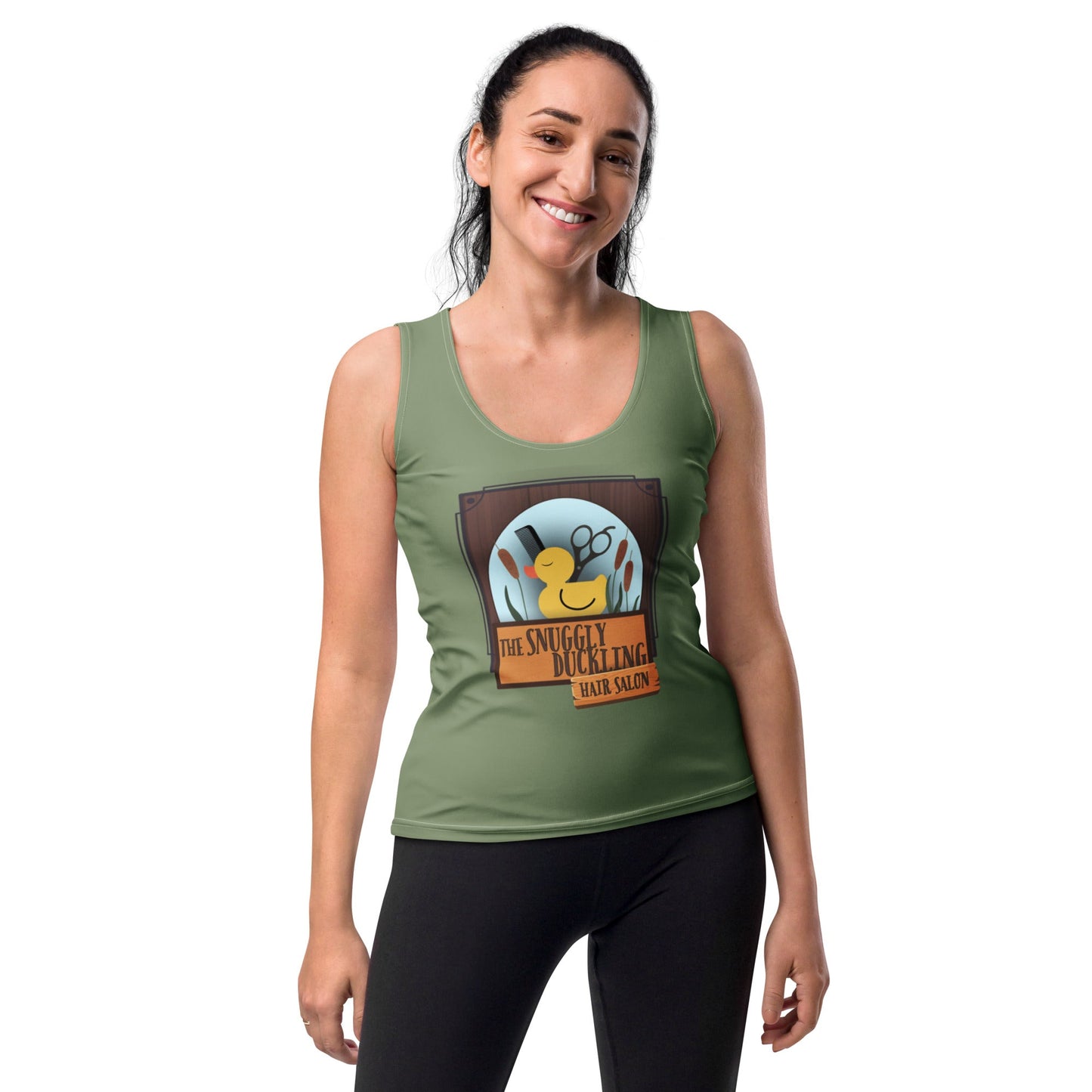 Snuggly Duckling Salon Tank Top adult tangledall day disneyAdult T-ShirtWrong Lever Clothing