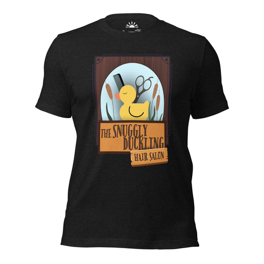 Snuggly Duckling Salon Unisex t-shirt adult tangledall day disneyAdult T-ShirtWrong Lever Clothing