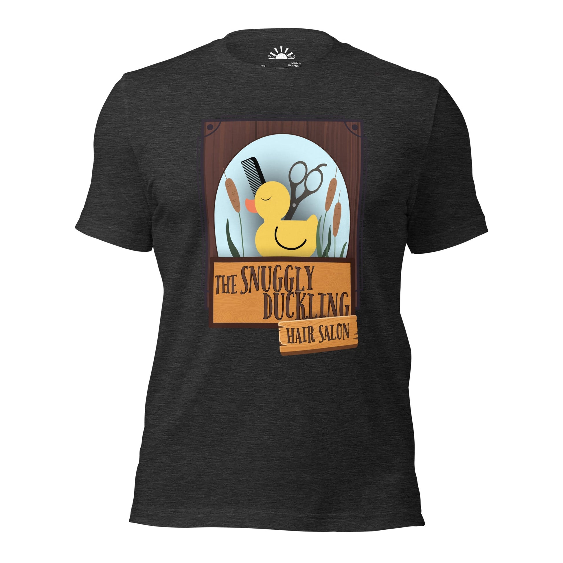 Snuggly Duckling Salon Unisex t-shirt adult tangledall day disneyAdult T-ShirtWrong Lever Clothing