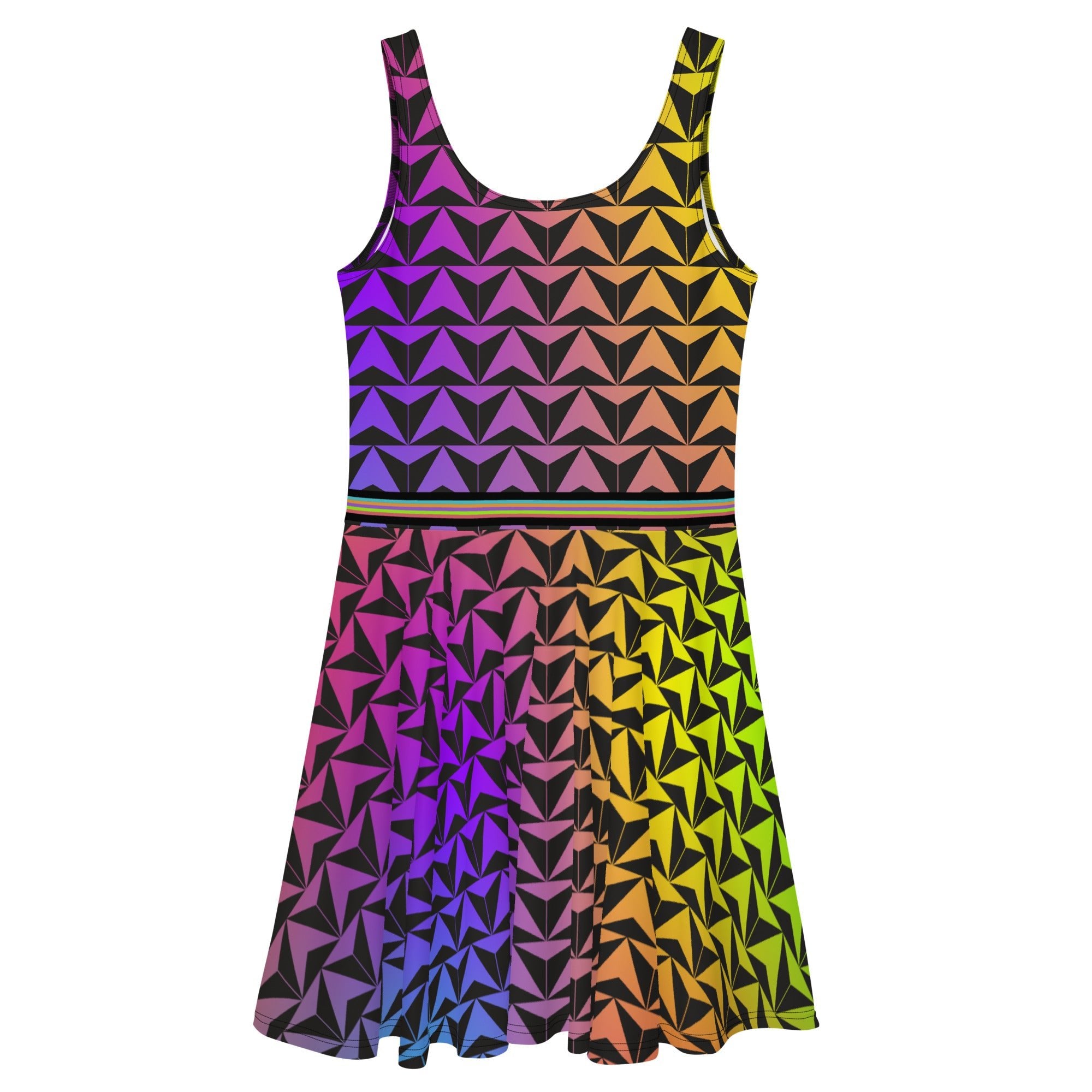 Neon skater dress best sale