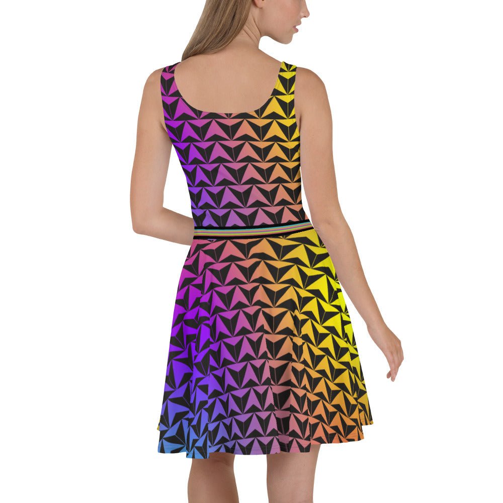 Spaceship Inspired Neon World Skater Dress- Cosplay, Bounding, Costume cosplaydisney adultdisney dress#tag4##tag5##tag6#