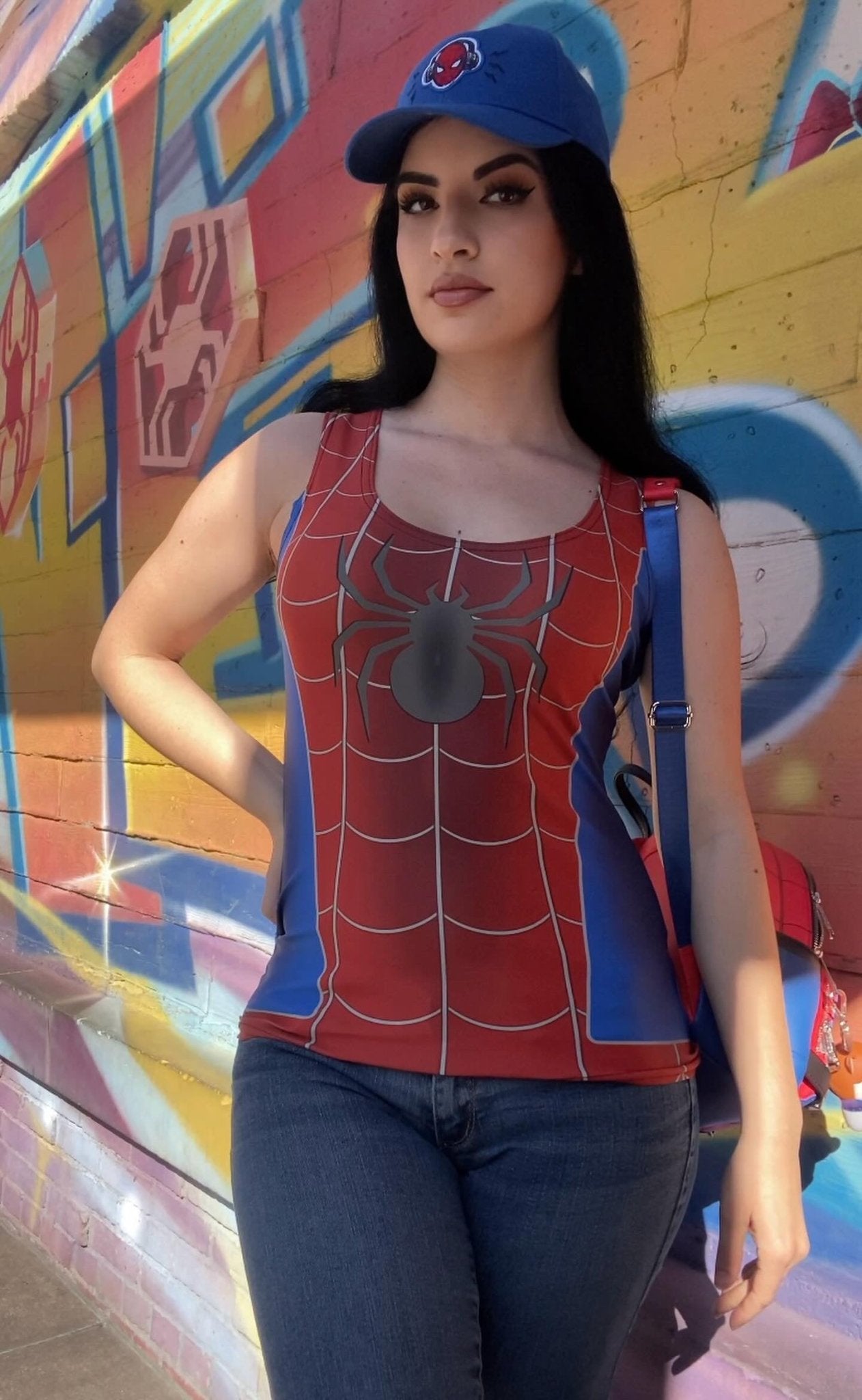 Spider Hero Tank Top adult disney stylecosplayAdult T-ShirtWrong Lever Clothing