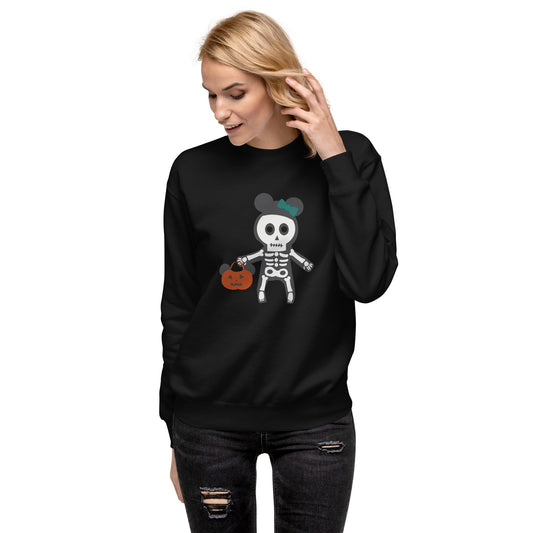 Spooky Silly Skeleton Unisex Premium Sweatshirt adult halloween topcosplaydisney halloween#tag4##tag5##tag6#