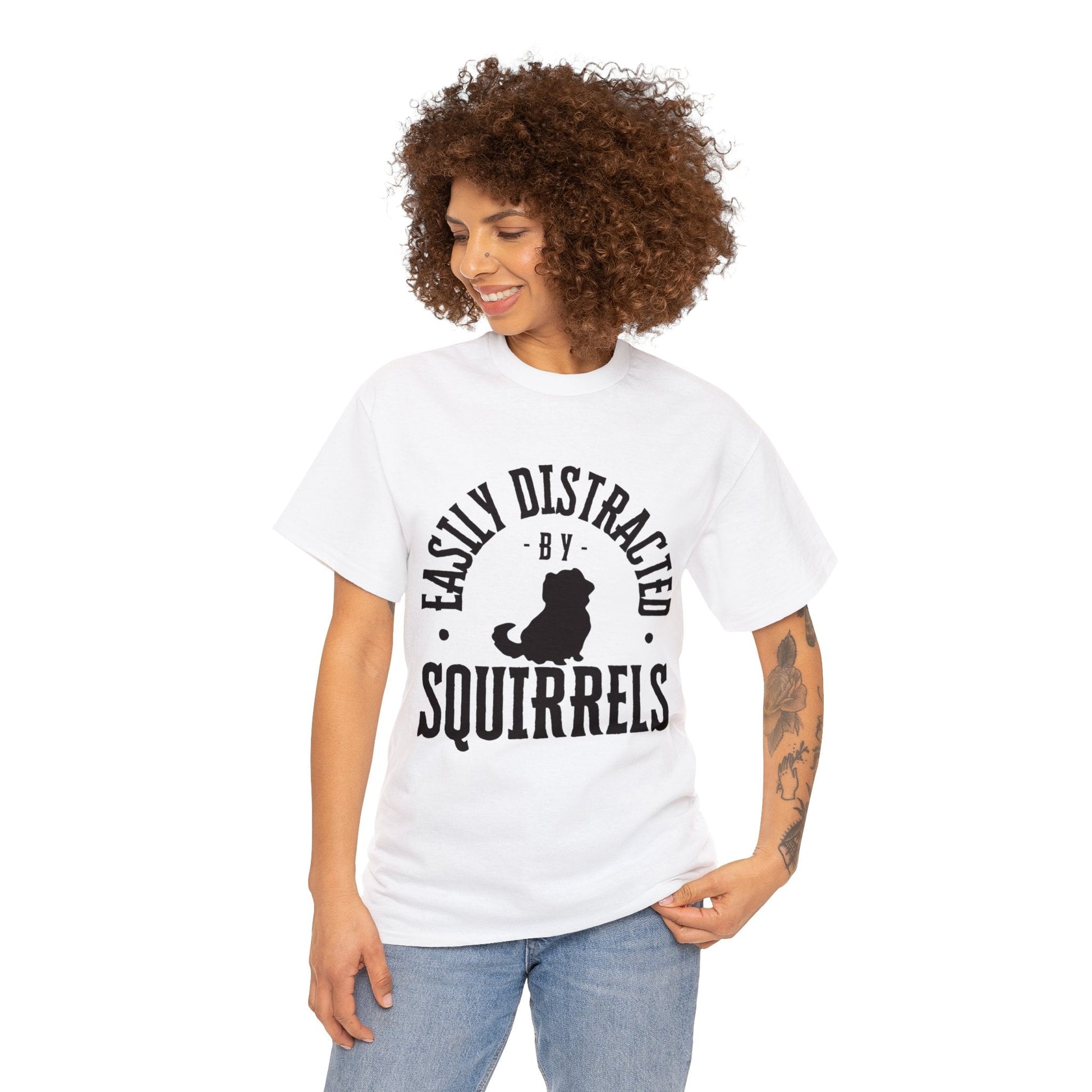 Squirrel! Unisex Heavy Cotton Tee Crew neckDTGT-ShirtWrong Lever Clothing