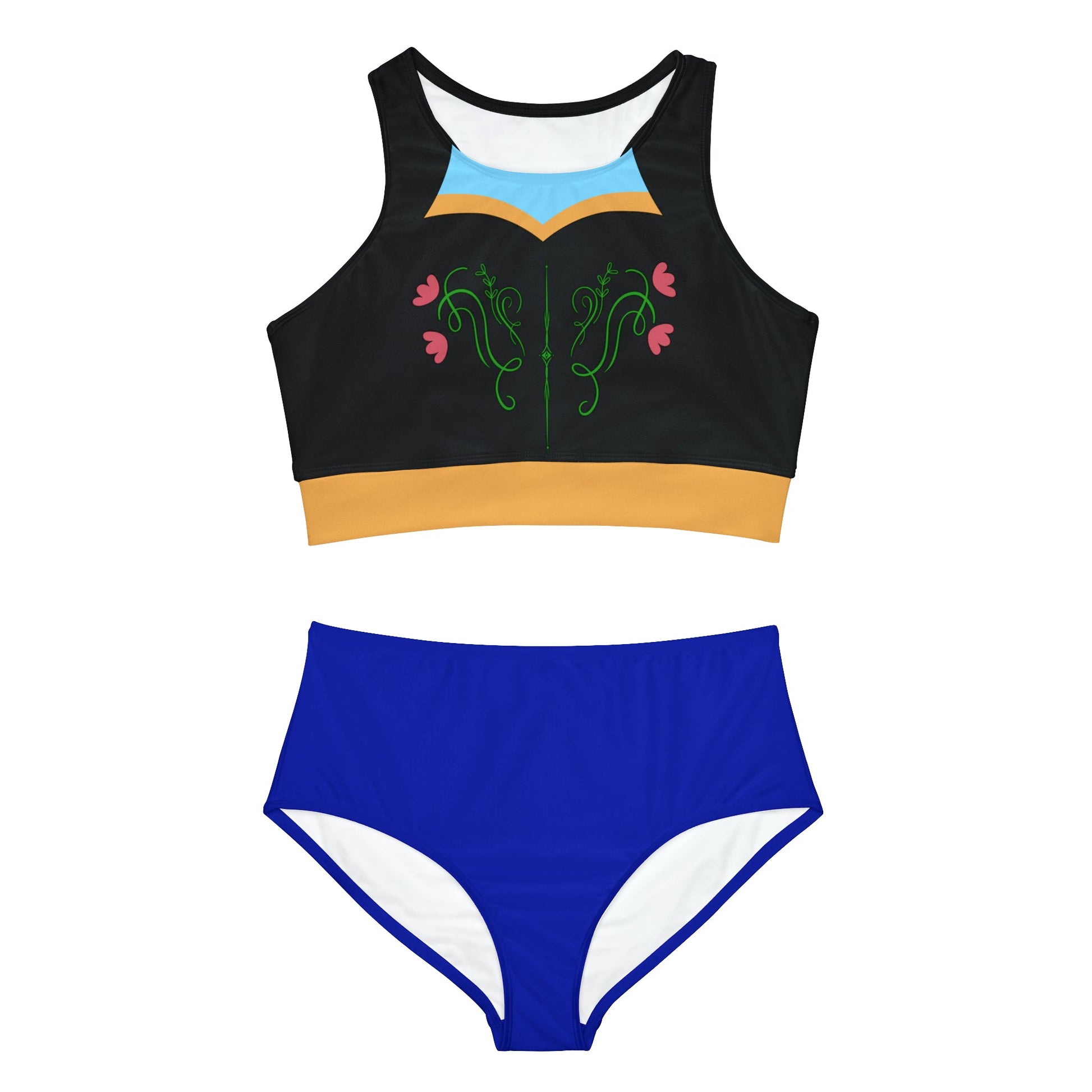 The Anna Sporty Bikini Set All Over PrintAOPAll Over PrintsWrong Lever Clothing