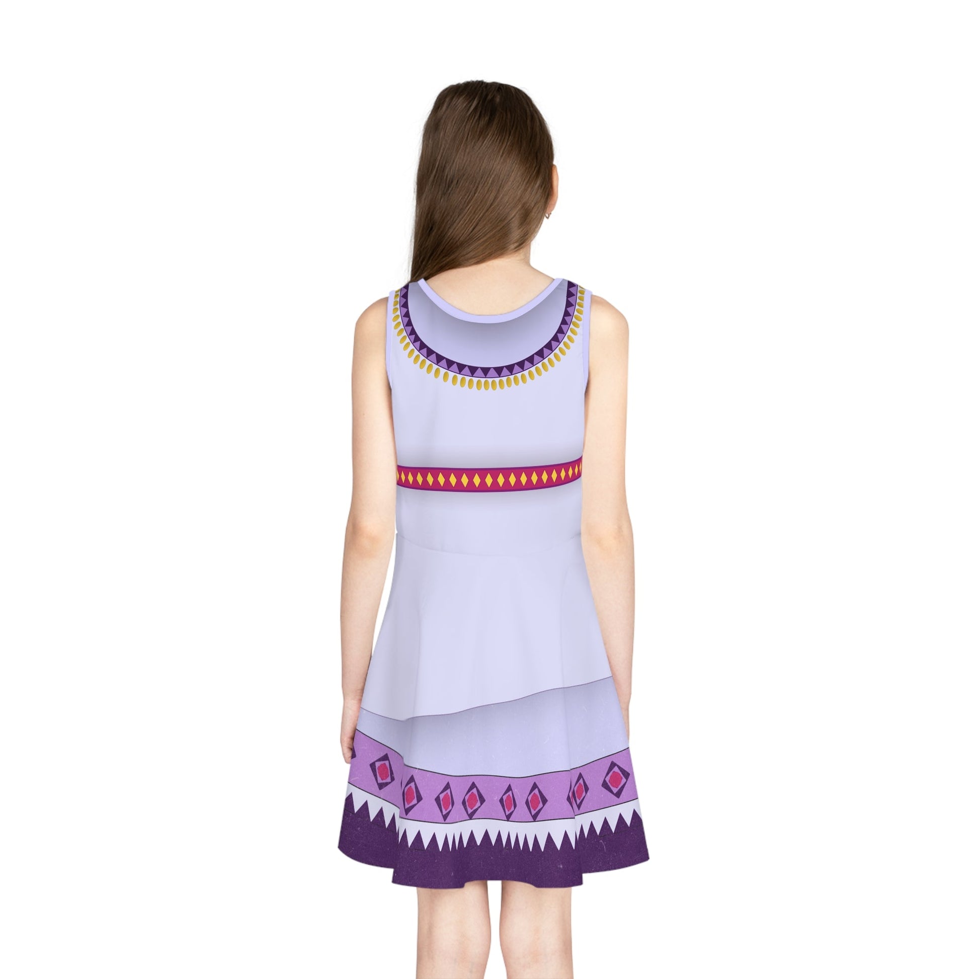 The Asha Girls' Sleeveless Sundress All Over PrintAOPAll Over PrintsLittle Lady Shay Boutique