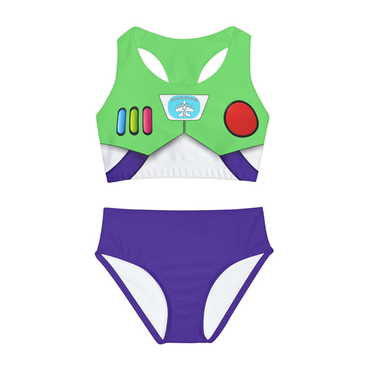 The Buzz Girls Two Piece Swimsuit All Over PrintAOPAll Over PrintsWrong Lever Clothing