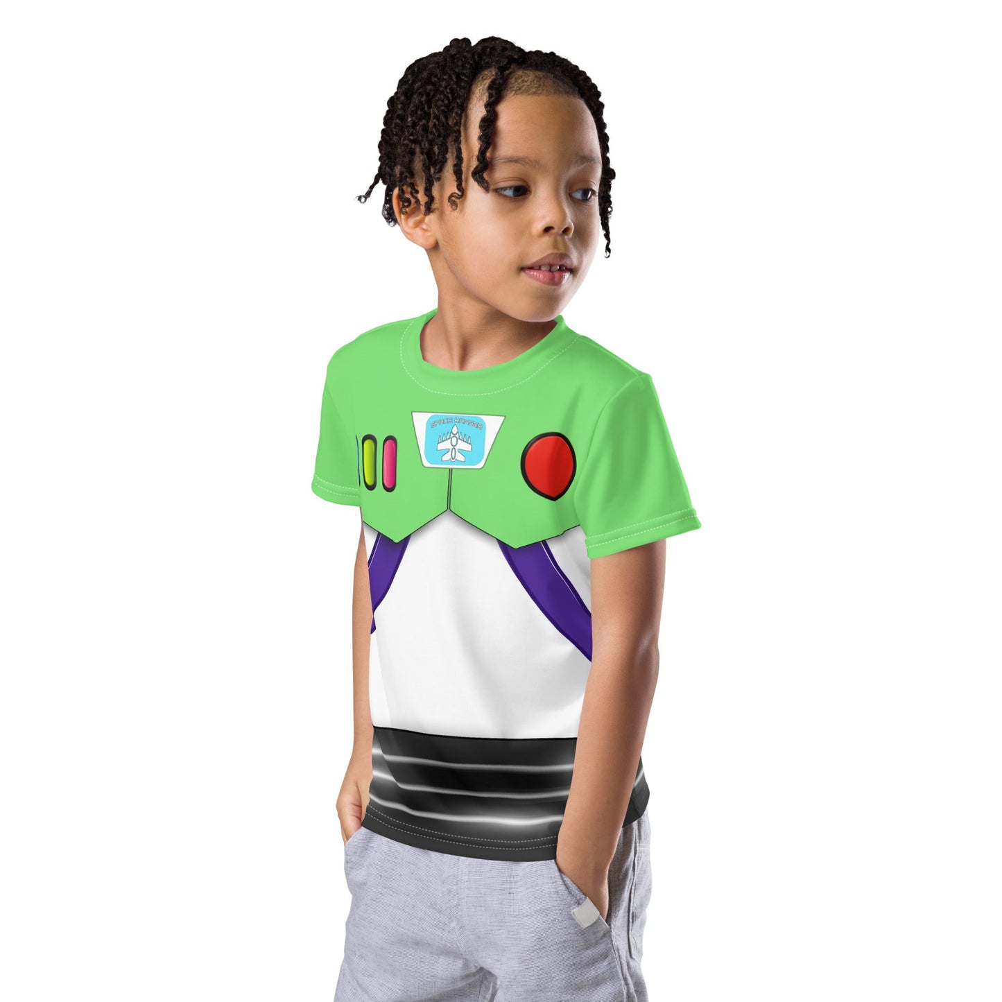 The Buzz Kids crew neck t-shirt- Cosplay, Costume, Bounding adult disneybuzz lightyearbuzz lightyear dress#tag4##tag5##tag6#