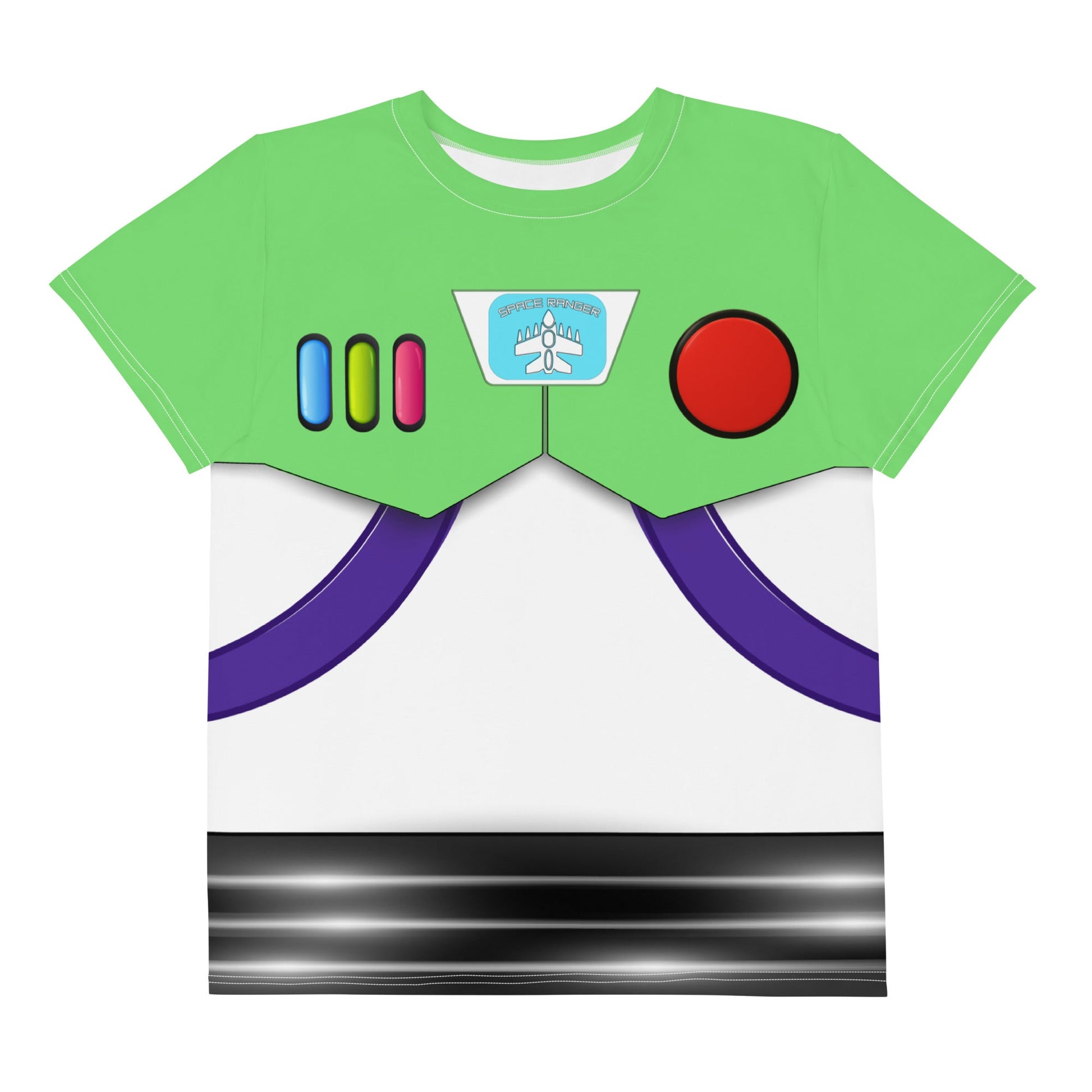 The Buzz Youth crew neck t-shirt- Running Costume, Cosplay, Bounding adult disneybuzz lightyearbuzz lightyear dress#tag4##tag5##tag6#