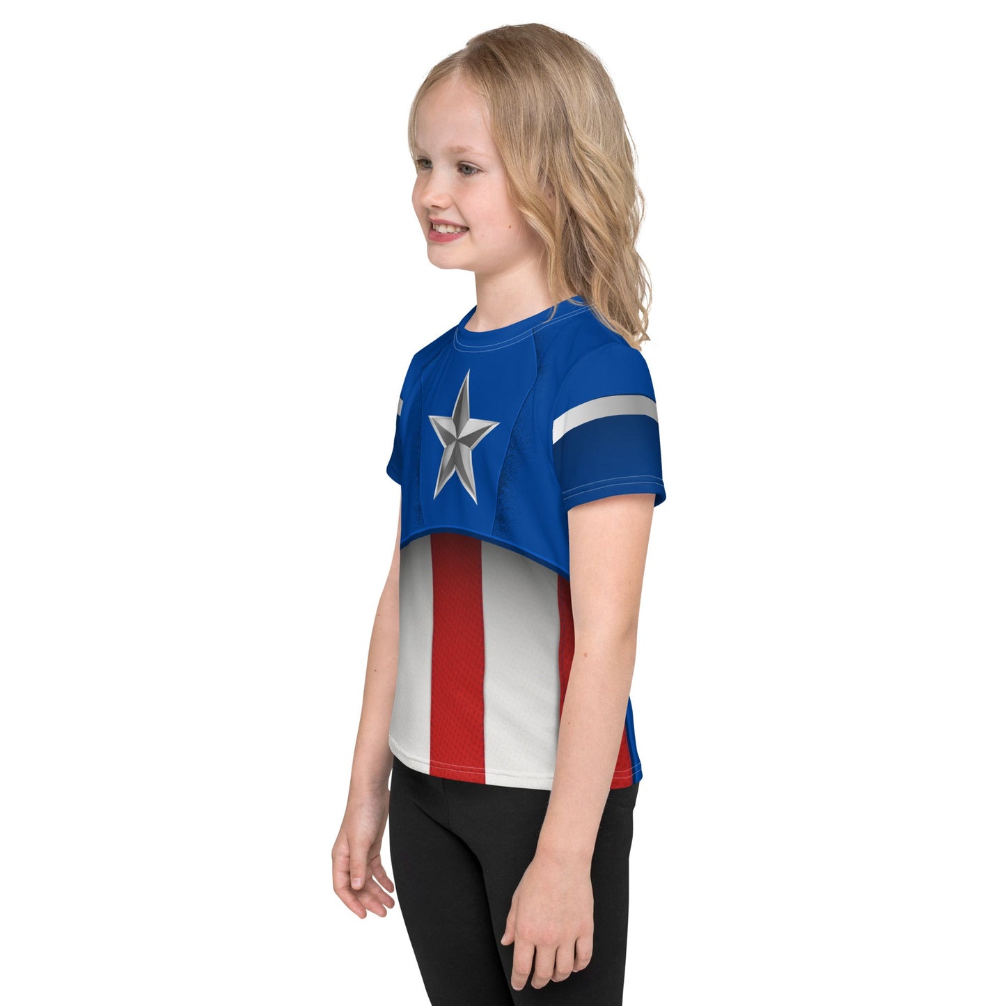 The Captain Kids crew neck t-shirt avengerscalifornia adventurecaptain america#tag4##tag5##tag6#