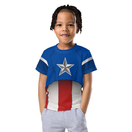 The Captain Kids crew neck t-shirt avengerscalifornia adventurecaptain america#tag4##tag5##tag6#