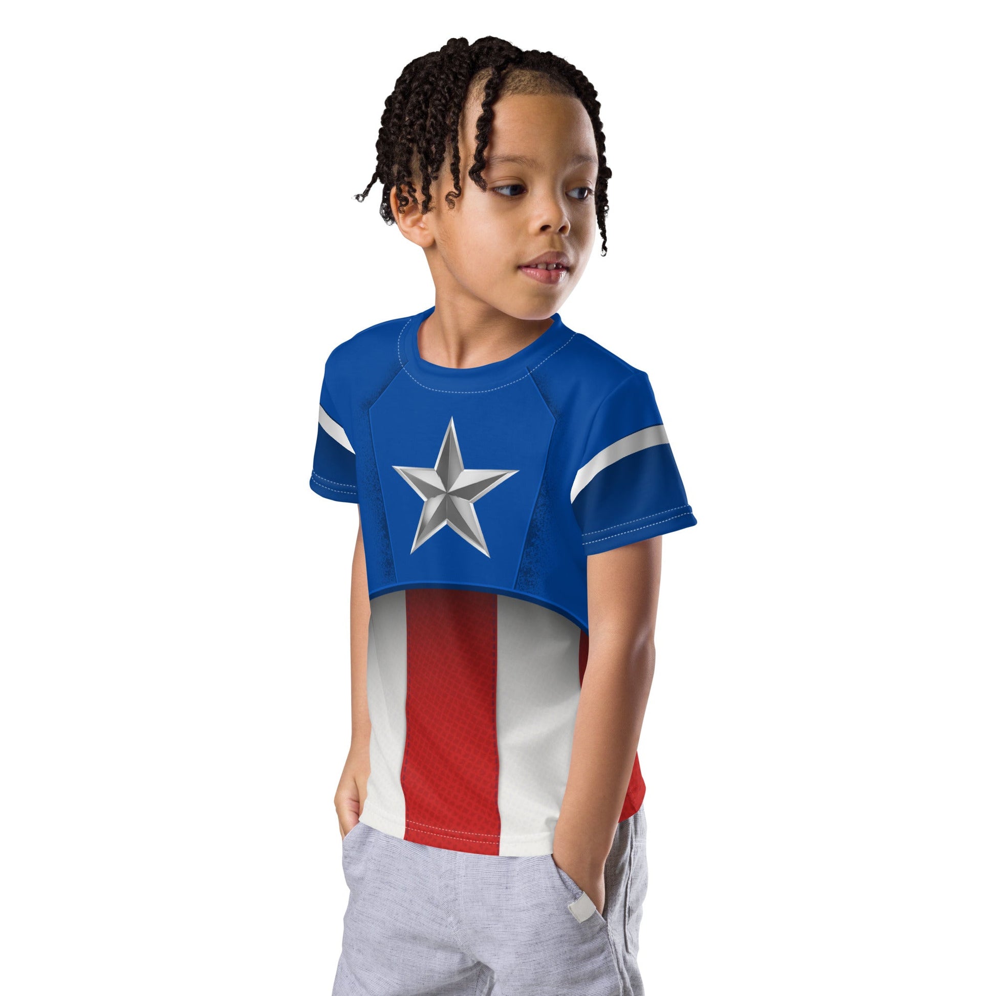 The Captain Kids crew neck t-shirt avengerscalifornia adventurecaptain america#tag4##tag5##tag6#