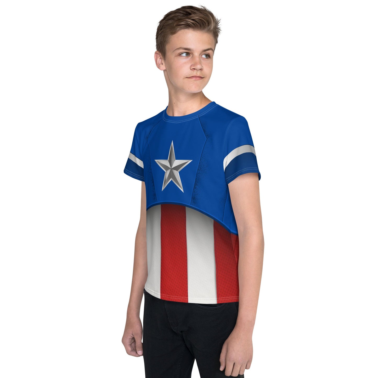 The Captain Youth crew neck t-shirt avengerscalifornia adventurecaptain america#tag4##tag5##tag6#