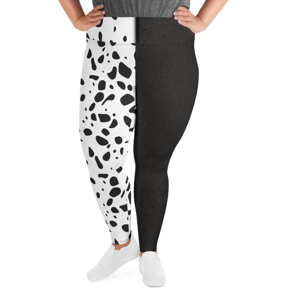 The Cruella Plus Size Leggings 101 dalmationsactive wearcruella devil#tag4##tag5##tag6#